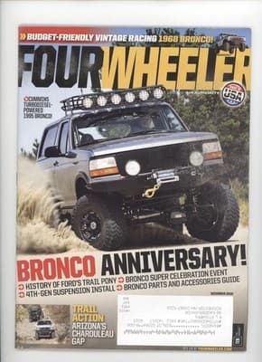 Four Wheeler December 2016 Bronco Vintage Racing TurboDiesel Magazine - Image 1