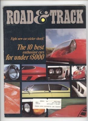 Road & Track July 1983 Best Enthusiast Cars Under $5000 Magazine - Image 1