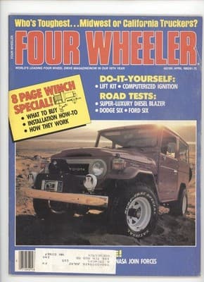 Four Wheeler April 1982 Toyota Land Cruiser 4WD Winch Magazine - Image 1