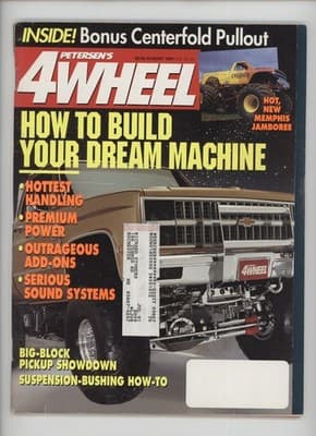 Petersen's 4-Wheel August 1991 Dream Off-Road Machine Magazine - Image 1