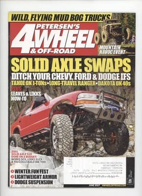 Petersen's 4-Wheel June 2017 Solid Axle Swap Mud Bog Magazine - Image 1