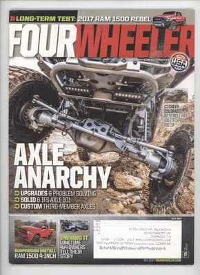 Four Wheeler July 2017 Ram Rebel Axle Upgrades Magazine - Image 1
