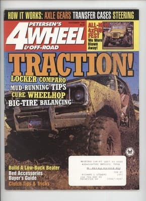 Petersen's 4Wheel & Off-Road Nov 1996 Traction Locker Buyer's Guide - Image 1