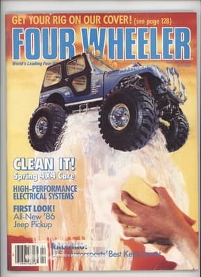 Four Wheeler Spring 1986 Jeep Pickup 4x4 Care Magazine - Image 1