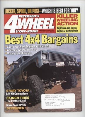 Petersen's 4-Wheel & Off-Road August 2001 Best 4x4 Bargains Magazine - Image 1