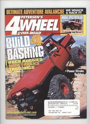 Petersen's 4 Wheel & Off-Road August 2003 Ultimate Adventure Avalanche Magazine - Image 1