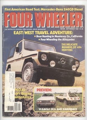 Four Wheeler September 1980 Mercedes-Benz 240GD Diesel Magazine - Image 1