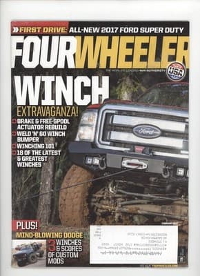 FourWheeler February 2017 Winch Extravaganza 4x4 Magazine - Image 1
