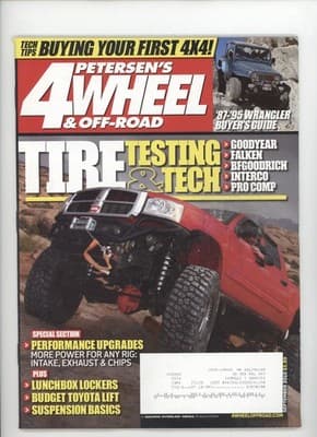 Petersen's 4-Wheel & Off-Road September 2010 Wrangler Buyer's Guide Magazine - Image 1