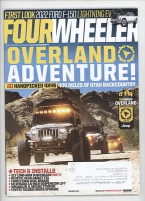 Four Wheeler November 2021 Overland Adventure 4x4 Magazine - Image 1