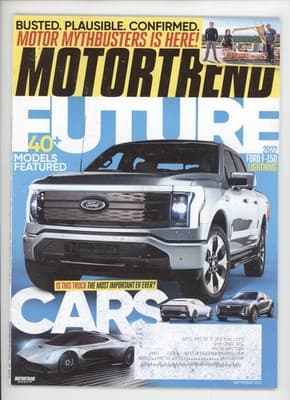 MotorTrend September 2021 Ford F-150 Lightning EV Magazine - Image 1