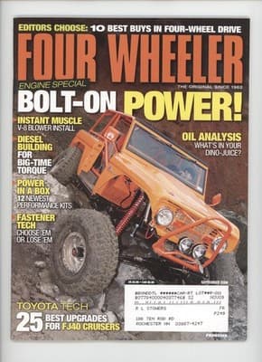 Four Wheeler September 2006 Engine Special 4x4 Magazine - Image 1