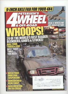 Petersen's 4Wheel & Off-Road April 2013 Reader Blunders Magazine - Image 1