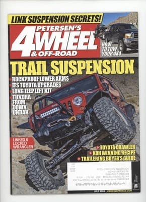 Petersen's 4-Wheel July 2015 Trail Suspension Off-Road Magazine - Image 1