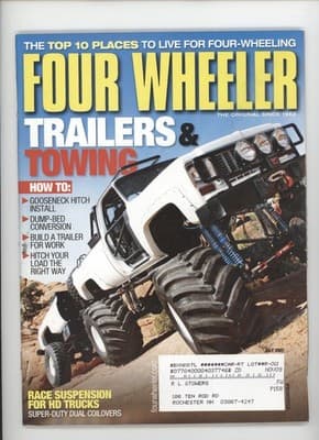 Four Wheeler July 2007 Trailers Towing Top 10 Places Magazine - Image 1