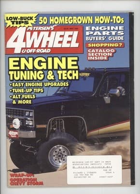 4 Wheel & Off-Road May 1994 Engine Tuning Tech Low Buck Tips Magazine - Image 1