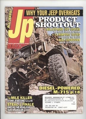 Jp August 2007 Jeep Overheats Bumpers Axle Diesel Magazine - Image 1
