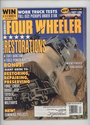 Four Wheeler December 1992 5-Star Restorations Military Truck Magazine - Image 1