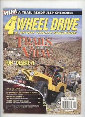 4 Wheel Drive & Sport Utility April 1998 Win Jeep Cherokee Magazine - Image 1