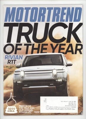 Motor Trend February 2022 Rivian R1T Truck Magazine - Image 1