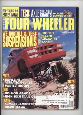 Four Wheeler December 1998 Top Truck '99 Axle Strength Magazine - Image 1