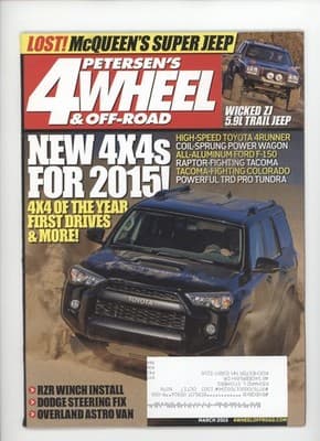 Petersen's 4-Wheel & Off-Road March 2015 Toyota 4Runner Magazine - Image 1