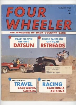 Four Wheeler February 1969 4WD Datsun Off Road Magazine - Image 1