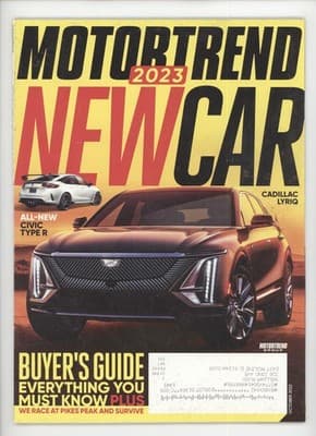 Motor Trend October 2022 Civic Type R Lyriq Car Magazine - Image 1