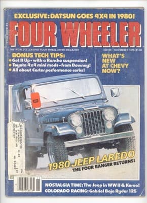 Four Wheeler November 1979 Datsun 4x4 Jeep Laredo Magazine - Image 1