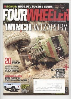 Four Wheeler February 2018 Winch Wizardry UTV Buyer's Guide Magazine - Image 1