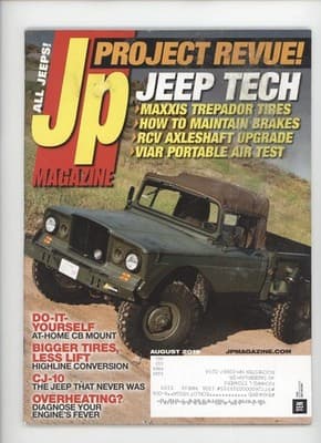 JP Magazine August 2015 Jeep CJ-10 Bigger Tires Magazine - Image 1