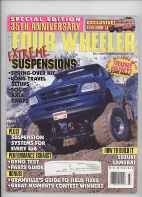 Four Wheeler March 1997 Extreme Suspensions 35th Anniversary Magazine - Image 1