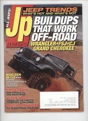 JP Magazine July 2010 Jeep Trends Off-Road Buildups Magazine - Image 1