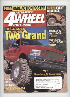 Petersen's 4-Wheel & Off-Road January 2001 Ford F-350 Magazine - Image 1