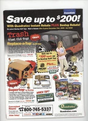 4 Wheel Drive January 2010 Jeep JK Tire Wheel Guide Magazine - Thumbnail 2