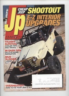 JP Magazine September 2010 Cheap Jeep Shootout Magazine - Image 1