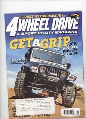 4 Wheel Drive January 2010 Jeep JK Tire Wheel Guide Magazine - Image 1