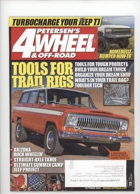 Petersen's 4-Wheel & Off-Road October 2015 Turbocharge Jeep TJ Magazine - Image 1
