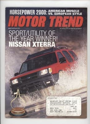 Motor Trend December 1999 Nissan Xterra SUV Sport Utility Magazine - Image 1
