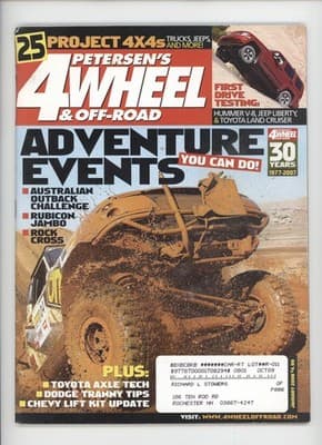 Petersen's 4Wheel & Off-Road January 2008 Hummer Jeep Toyota Magazine - Image 1