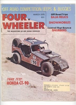 Four Wheeler March 1970 Off Road Competition Jeeps & Buggies Magazine - Image 1