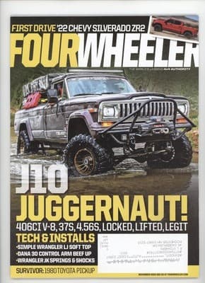 Four Wheeler November 2022 Chevy Silverado ZR2 Magazine - Image 1