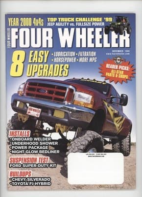 Four Wheeler November 1999 Year 2000 4x4s Top Truck Challenge Magazine - Image 1