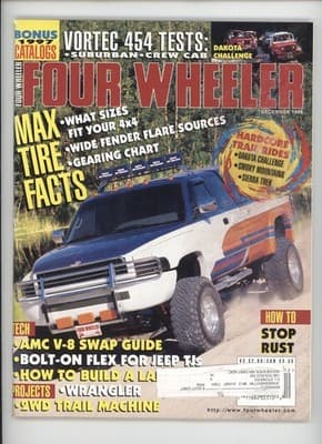 Four Wheeler December 1996 Vortec 454 Suburban Dakota Challenge Magazine - Image 1
