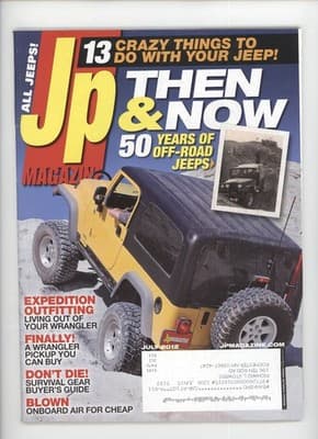 JP Magazine July 2012 All Jeeps Wrangler Pickup Magazine - Image 1