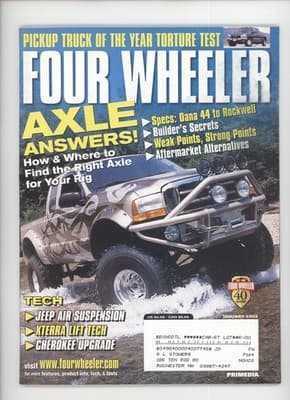 Four Wheeler January 2003 Pickup Truck Axle Tech Magazine - Image 1