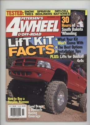 Petersen's 4-Wheel & Off-Road November 2000 Lift Kit 4x4 Magazine - Image 1