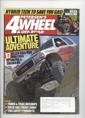 Petersen's 4Wheel & Off-Road December 2008 Hybrid Tech GMC Truck Magazine - Image 1