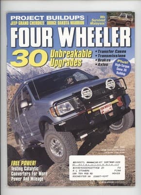 Four Wheeler July 2000 Jeep Grand Cherokee Dodge Dakota Magazine - Image 1