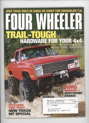 Four Wheeler August 2005 Jeep Tech Bolt-In Dana 60 Swap Magazine - Image 1